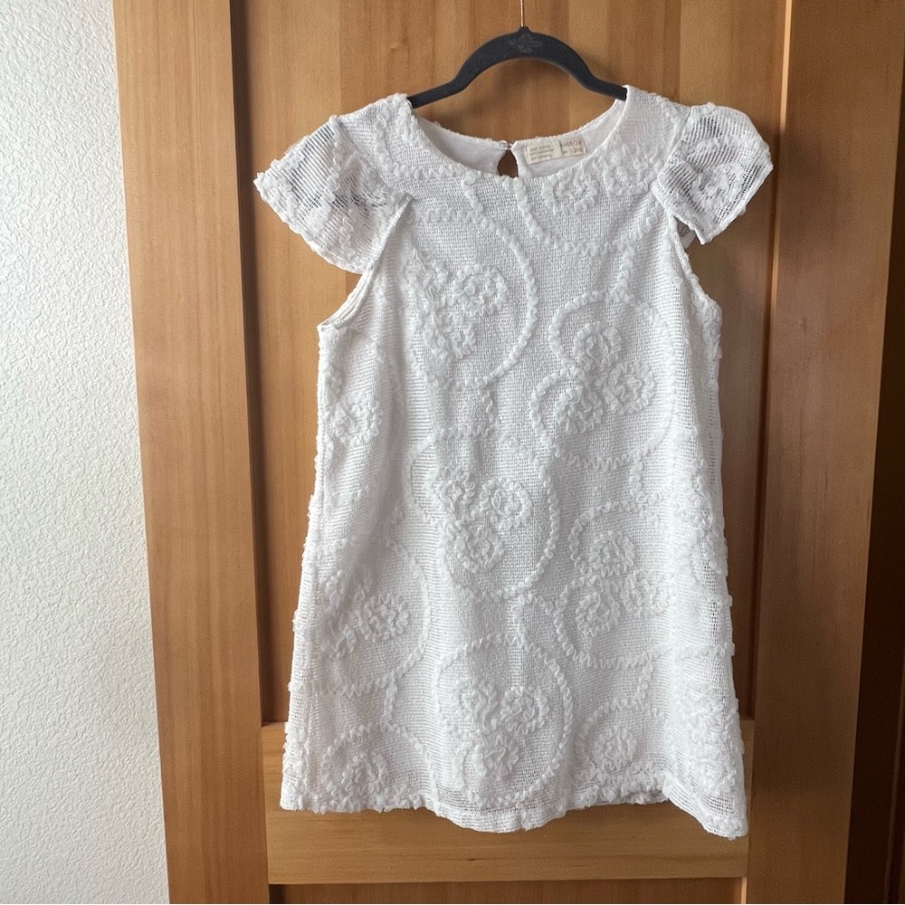 Zara Girls White Dress - Size 13/14